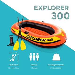 Foto 5 | Foto 5 | Bote Inflable Intex Explorer 300 Para 3 Personas Con Remos Y Bomba - Venta Internacional.