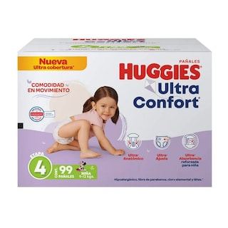 Foto 1 | Foto 1 | Pañales Huggies Ultraconfort Etapa 4 Niña 99 Pañales