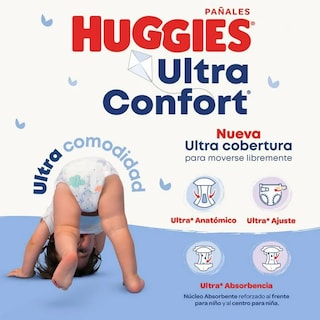 Foto 2 | Foto 2 | Pañales Huggies Ultraconfort Etapa 4 Niña 99 Pañales