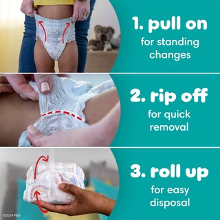 Foto 5 | Foto 5 | Pañales Pampers Swaddlers 360, Talla 4, 132 Unidades, Un Mes - Venta Internacional.