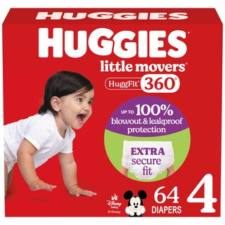 Foto 1 | Foto 1 | Pañales Para Bebés Huggies Little Movers Huggfit 360° Talla 4 (10-17 Kg) - Venta Internacional.