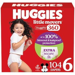 Foto 1 | Foto 1 | Pañales Para Bebés Huggies Little Movers Huggfit 360° Talla 6 (más De 35 Libras) - Venta Internacional.