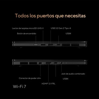 Foto 6 | Foto 6 | Laptop ASUS ProArt PX13 13.3¨3K OLED Windows 11 AMD Ryzen AI 9 HX 370 RTX 4060 32GB 1TB SSD Negra
