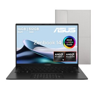 Foto 1 | Foto 1 | Laptop ASUS Zenbook 14 OLED 14¨ Windows 11 AMD Ryzen AI 5 340 16GB 512GB SSD Negra