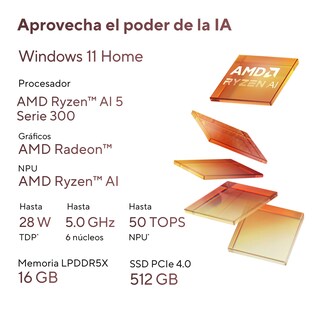 Foto 2 | Foto 2 | Laptop ASUS Zenbook 14 OLED 14¨ Windows 11 AMD Ryzen AI 5 340 16GB 512GB SSD Negra