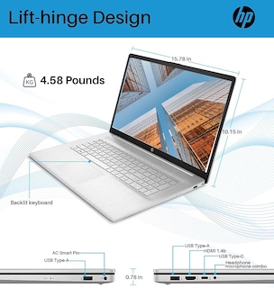 Foto 2 | Foto 2 | Laptop Hp 2023 Con Pantalla Táctil Hd De 17 3'' Más Reciente Ryzen 5 7530u De 16 Gb - Venta Internacional.