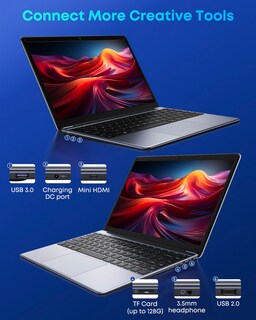 Foto 7 | Foto 7 | Ordenador Portátil Chuwi Herobook Pro De 14,1 Pulgadas, 8 Gb De Ram Y 256 Gb Ssd, Windows 11 - Venta Internacional.