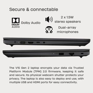 Foto 4 | Foto 4 | Ordenador Portátil Lenovo V15 G2, 15,6 Pulgadas, Fhd, Intel Celeron, 16 Gb De Ram, 1 Tb, Ssd - Venta Internacional.