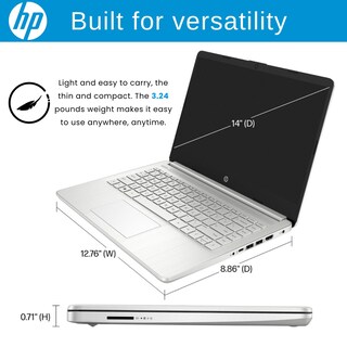 Foto 4 | Foto 4 | Ordenador Portátil Hp 14 Hd Display Intel Celeron 16 Gb Ram 640 Gb Plata - Venta Internacional.