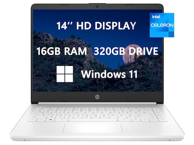 Foto 1 | Foto 1 | Laptop Hp 14 Hd 2023, Actualización Intel Celeron N4120, 16 Gb De Ram, 320 Gb - Venta Internacional.