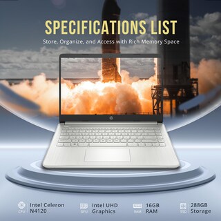 Foto 3 | Foto 3 | Ordenador Portátil Hp Stream 14 Hd Intel Celeron N4120 16 Gb Ram 288 Gb - Venta Internacional.