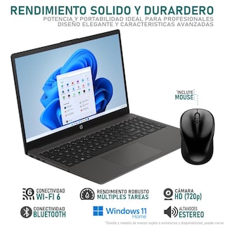 Foto 3 | Foto 3 | Laptop Hp 250 G10 Intel Core I3 N305 16gb Ram 512gb Ssd 15.6'' Windows 11 Home Teclado En Español + Mouse Dxt