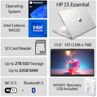 Foto 2 | Foto 2 | Laptop Hp Ultimate 15 Intel Celeron N4120 16 Gb Ram 512 Gb Ssd - Venta Internacional.