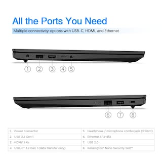 Foto 5 | Foto 5 | Ordenador Portátil Lenovo V15 Business Intel Pentium N6000 De 40 Gb De Ram Y 1 Tb Ssd - Venta Internacional.