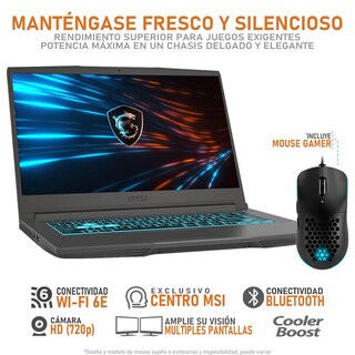 Foto 3 | Foto 3 | Laptop Gamer Msi Thin 15 Geforce Rtx 3050 Amd Ryzen 5 7535hs 24gb Ram 512gb Ssd 15.6'' Teclado En Español + Mouse Dxt Gaming