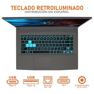 Foto 4 | Foto 4 | Laptop Gamer Msi Thin 15 Geforce Rtx 3050 Amd Ryzen 5 7535hs 24gb Ram 512gb Ssd 15.6'' Teclado En Español + Mouse Dxt Gaming