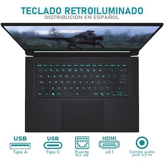 Foto 5 | Foto 5 | Laptop Gamer Gigabyte Aero X16 Geforce Rtx 5060 Amd Ryzen Ai 7 350 32gb Ram 1tb Ssd 16'' Windows 11 Home Teclado En Español