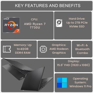 Foto 4 | Foto 4 | Ordenador Portátil Lenovo V15 Serie V 15.6 Fhd Ryzen 7 7730u 16 Gb 512 Gb W11p - Venta Internacional.