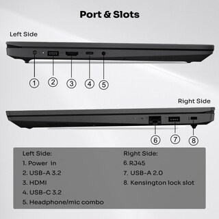 Foto 5 | Foto 5 | Ordenador Portátil Lenovo V15 Serie V 15.6 Fhd Ryzen 7 7730u 16 Gb 512 Gb W11p - Venta Internacional.