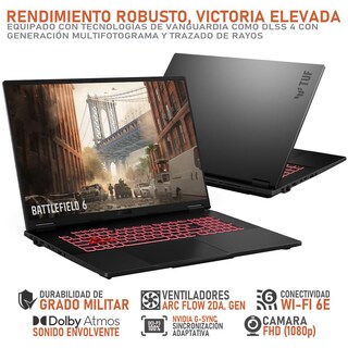 Foto 3 | Foto 3 | Laptop Gamer Asus Tuf Gaming A18 Geforce Rtx 5070 Amd Ryzen 7 260 16gb Ram 1tb Ssd 18'' Windows 11 Home Teclado En Ingles