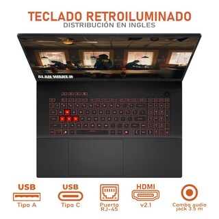 Foto 4 | Foto 4 | Laptop Gamer Asus Tuf Gaming A18 Geforce Rtx 5070 Amd Ryzen 7 260 64gb Ram 1tb Ssd 18'' Windows 11 Home Teclado En Ingles