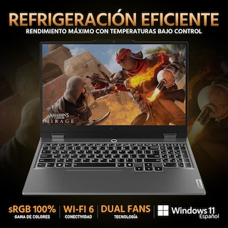 Foto 3 | Foto 3 | Laptop Gamer Lenovo Loq 15 Nvidia Geforce Rtx 3050 Amd Ryzen 5 7235hs 16gb Ram 512gb Ssd 15.6'' Teclado En Español + Mouse