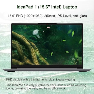 Foto 3 | Foto 3 | Ordenador Portátil Lenovo Ideapad 1 Home De 15,6 Pulgadas Con Pantalla Fhd Intel Celeron De 20 Gb De Ram - Venta Internacional.