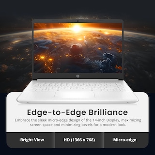 Foto 4 | Foto 4 | Ordenador Portátil Hp Flagship 14 Hd De 8 Gb De Ram, 1,22 Tb De Almacenamiento Win 11s, Color Blanco - Venta Internacional.
