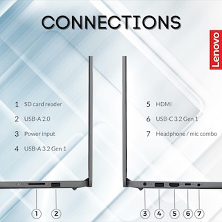 Foto 6 | Foto 6 | Ordenador Portátil Lenovo Ideapad De 15 6 Pulgadas Hd Amd Athlon Silver 3050u De 20 Gb - Venta Internacional.