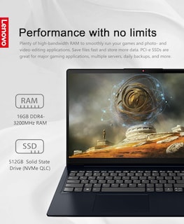 Foto 3 | Foto 3 | Laptop Lenovo Ideapad 3i 15.6 Pulgadas 16 GB 512 GB SSD Negro - Venta Internacional