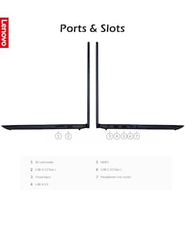 Foto 7 | Foto 7 | Laptop Lenovo Ideapad 3i 15.6 Pulgadas 16 GB 512 GB SSD Negro - Venta Internacional