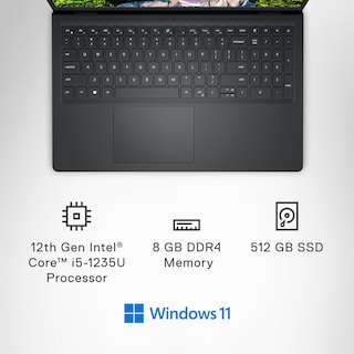 Foto 5 | Foto 5 | Ordenador Portátil Dell Inspiron 3520 15 6 Pulgadas Fhd 120 Hz I5 8 Gb 512 Gb Ssd - Venta Internacional.