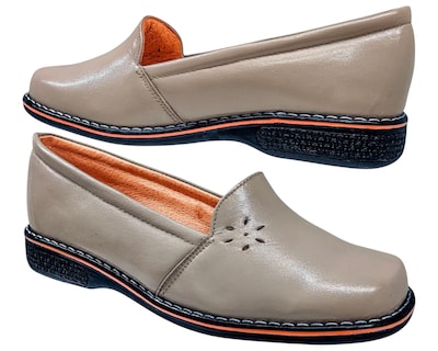 Foto 5 | Foto 5 | Mocasín Enco Footwear Camel Piel Borrego Horma Amplia Cómodo Diario para Mujer