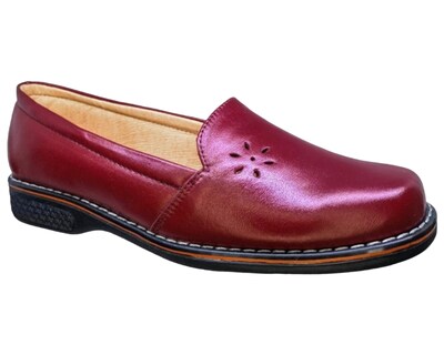 Foto 1 | Foto 1 | Mocasín de Piel Enco Footwear MD111-01 Rojo para Mujer