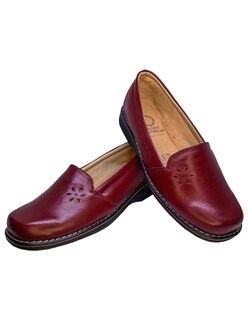Foto 2 | Foto 2 | Mocasín de Piel Enco Footwear MD111-01 Rojo para Mujer