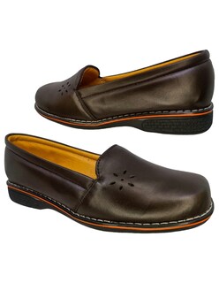 Foto 5 | Foto 5 | Zapato Confort de Piel Enco Footwear Café