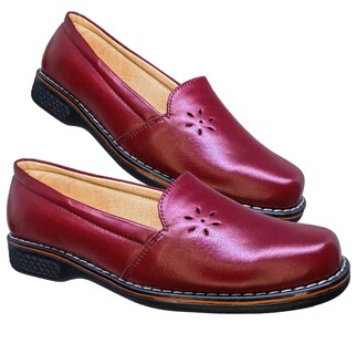 Foto 4 | Foto 4 | Mocasín de Piel Enco Footwear MD111-01 Rojo para Mujer