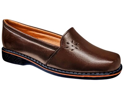 Foto 1 | Foto 1 | Mocasín Enco Footwear Café Piel Borrego Horma Amplia Cómodo Diario para Mujer