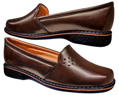 Foto 3 | Foto 3 | Mocasín Enco Footwear Café Piel Borrego Horma Amplia Cómodo Diario para Mujer