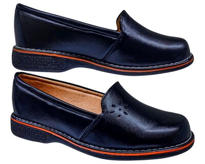 Foto 5 | Foto 5 | Mocasín Enco Footwear Negro Piel Borrego Horma Amplia Cómodo Diario para Mujer