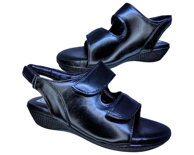 Foto 5 | Foto 5 | Sandalias de Piel Enco Footwear Negras para Mujer