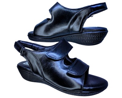 Foto 2 | Foto 2 | Sandalias de Piel Enco Footwear Negras para Mujer