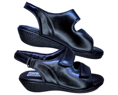 Foto 6 | Foto 6 | Sandalias de Piel Enco Footwear Negras para Mujer