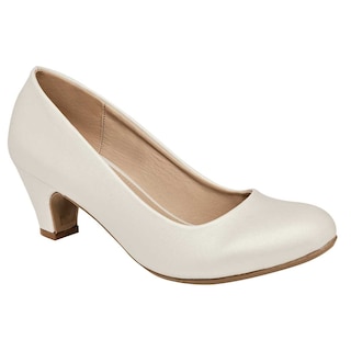 Foto 1 | Foto 1 | Zapatos para Mujer Poptops Blancos Tacón Bajo