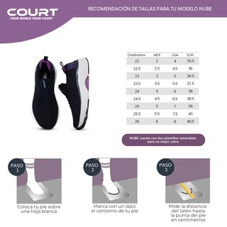 Foto 6 | Foto 6 | Court Nube Tenis De Mujer Ultra Confort Elástico Para Mayor Comodidad