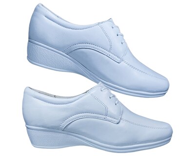 Foto 8 | Foto 8 | Zapatos de Enfermería de Piel en Blanco para Mujer