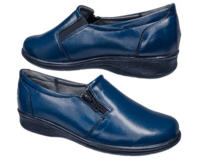 Foto 6 | Foto 6 | Zapatos Casuales Mujer Piel Borrego Para Diabético Confort Cierre