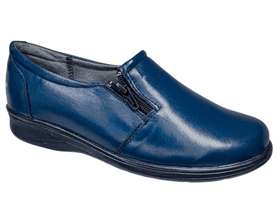 Foto 1 | Foto 1 | Zapatos Casuales Mujer Piel Borrego Para Diabético Confort Cierre