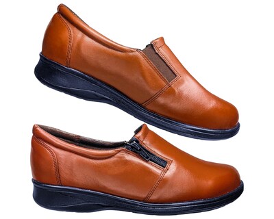 Foto 5 | Foto 5 | Zapatos Casuales de Piel Confort Naranja