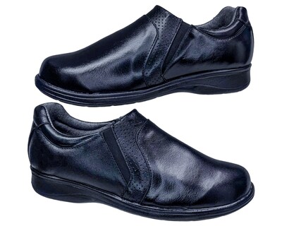 Foto 6 | Foto 6 | Zapatos Casuales Enco Footwear Negros Piel Borrego para Diabético Confort para Mujer